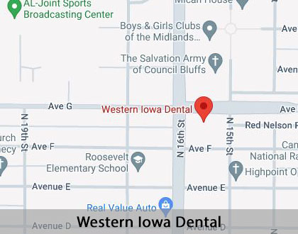 Map image for What Can I Do to Improve My Smile in Council Bluffs, IA